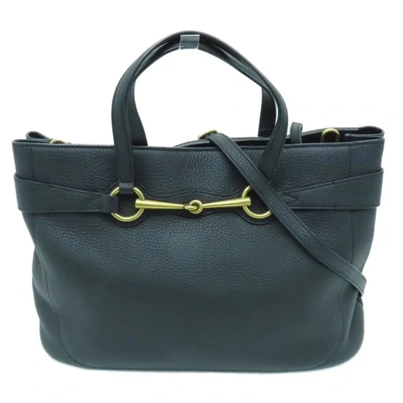 💎✨ LIKE NEW✨💎 3way business Gucci elegant tote crossbody LEATHER grainy - Picture 3 of 13